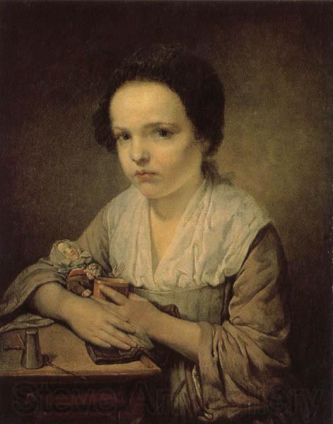 Jean-Baptiste Greuze A Girl with a Doll